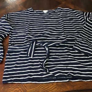 J Crew pullover top with tie belt size M